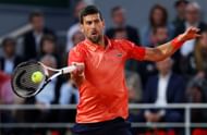 Novak Djokovic in action at the French Open